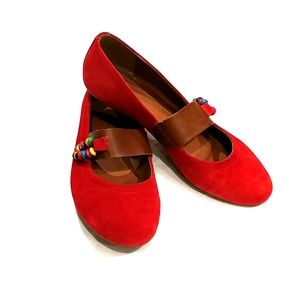 Andrea Colorful Suede Flats